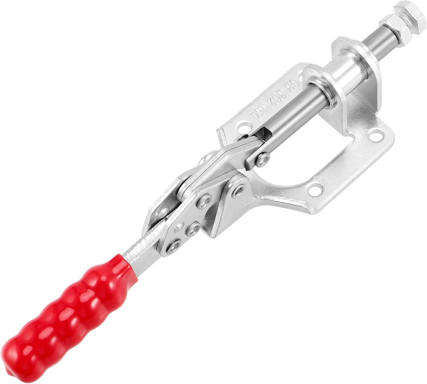 MUKCHAP 6 PCS Push Pull Toggle Clamp, GH-302-FM Adjustable Quick Release Woodworking Toggle Clamp Hand Tool, 300 lbs Holding Capacity
