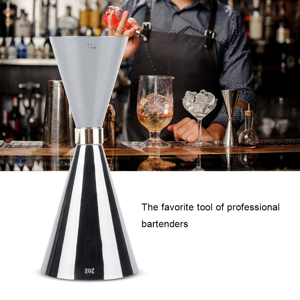 Jigger, Measuring Cup Metal Shaker Bottle Cocktail Jigger Stainless Steel Bar Jigger Bar Measuring Tools Japanese Jigger for Bar