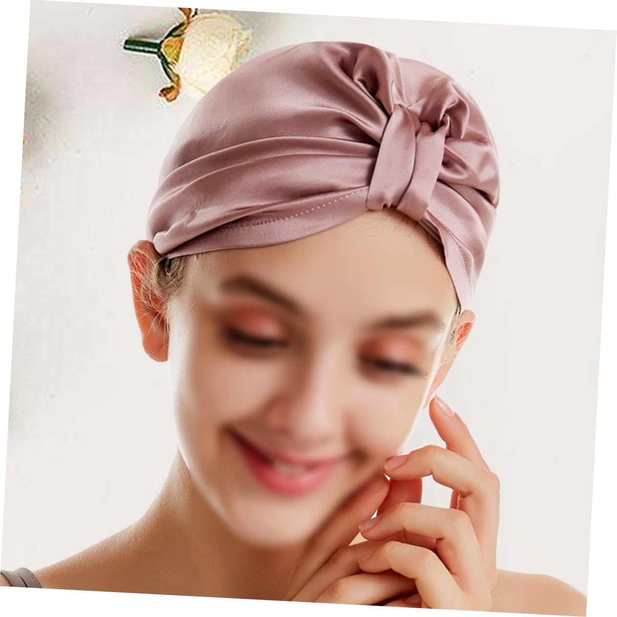 Healvian 2stücke Seidenhaube Für Schnelles Trocknen Von Haaren Robuste Bequeme Und Absorbierende Haarturban Für Zuhause Fitnessstudio Und Reisen Gummi Rot