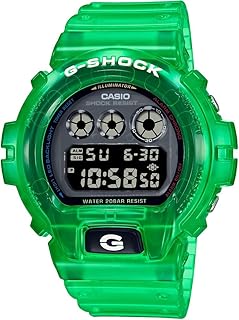 G-Shock Watch for Unisex, Quartz Movement, Digital Display, Green Resin Strap (DW-6900JT-3DR)