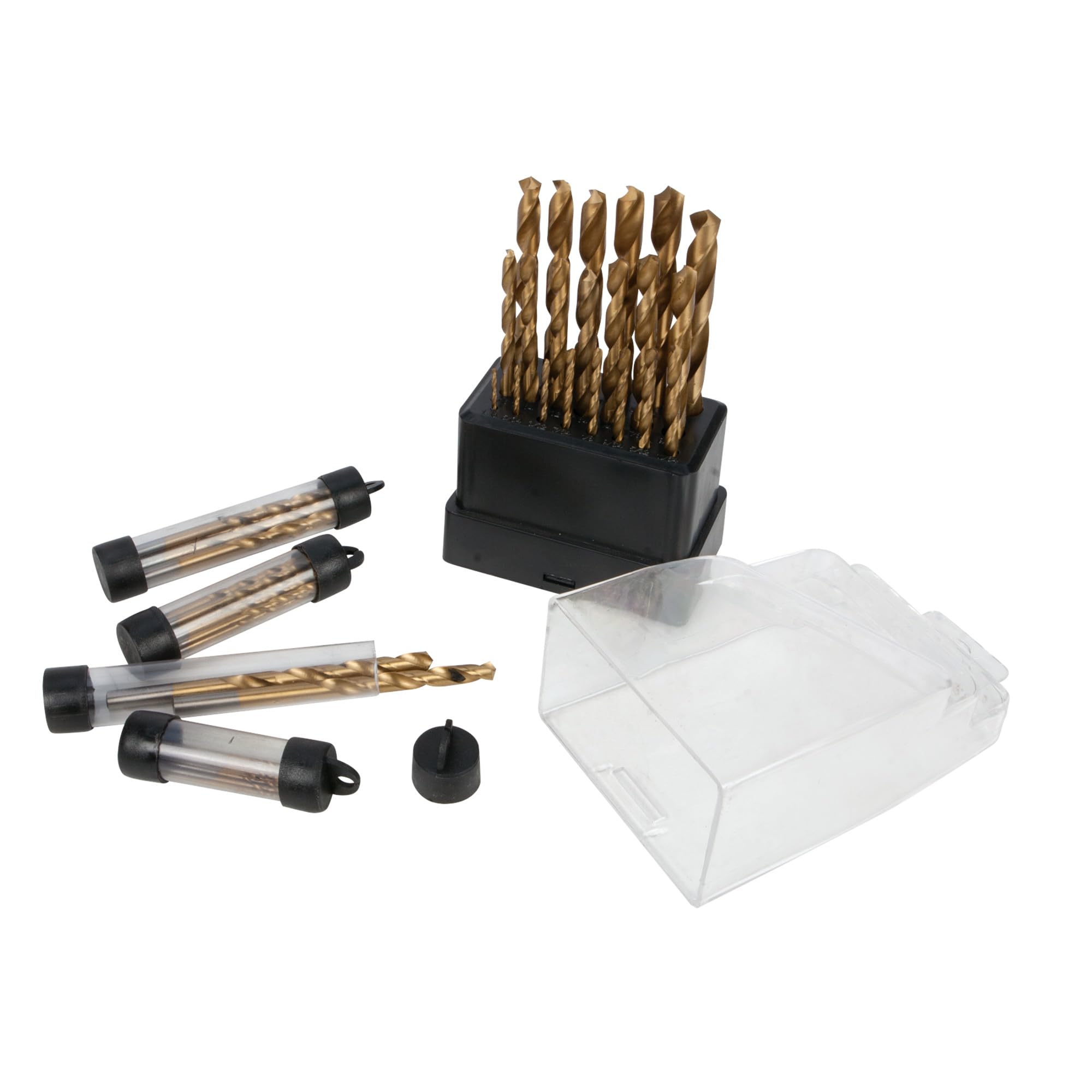 Performance Tool W9016 Bohrersatz Mit 21 Teilen – Titanbeschichtet, Für Holz, Metall & Kunststoff
