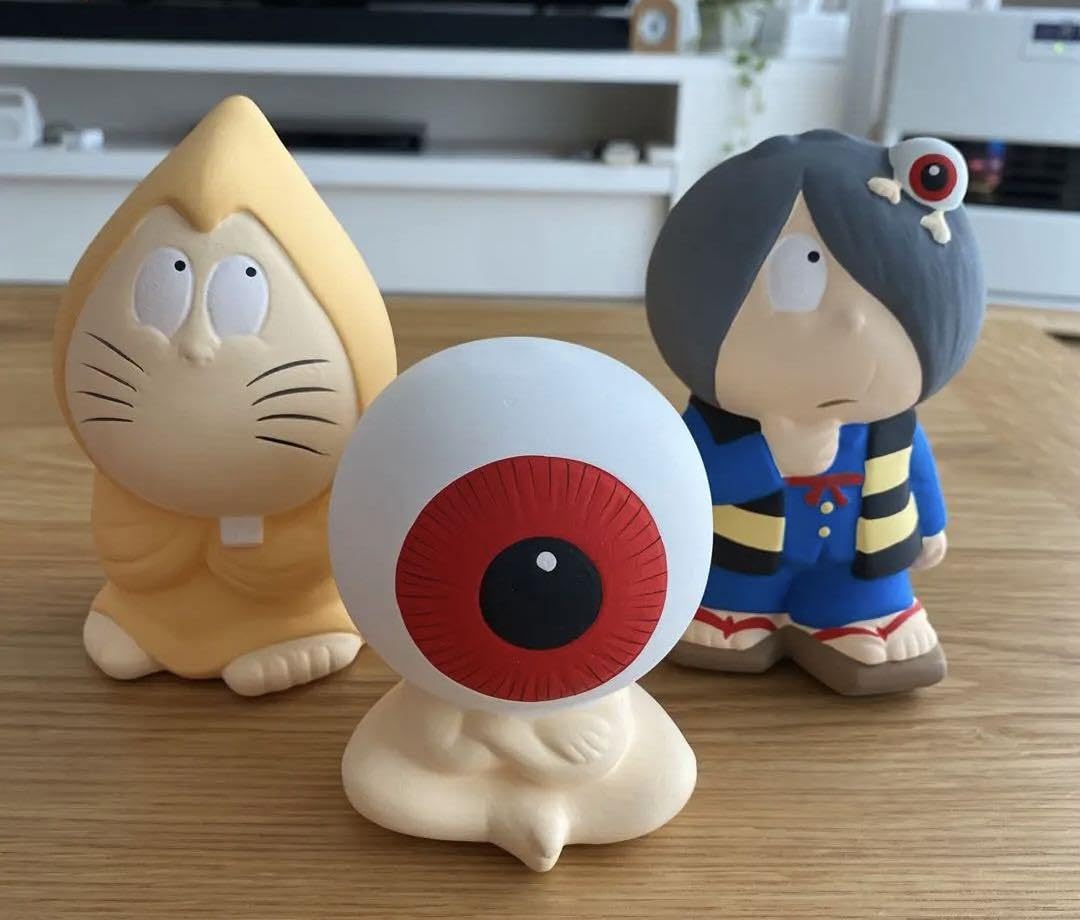 Amazon.co.jp: ゲゲゲの鬼太郎 目玉おやじ ねずみ男 陶器製 貯金