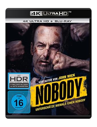 NOBODY (+ 4k Ultra-HD + Blu-Ray 2D) [Alemania] [4k Ultra-HD + Blu-Ray]…