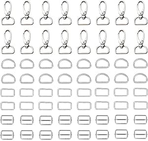 Anyasen Anneau Couture 45 Pièces Rectangle Boucle En Métal Boucle