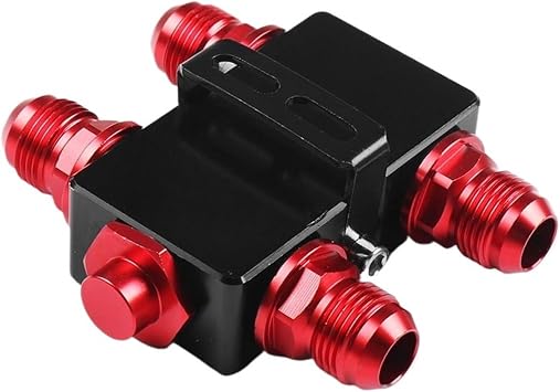 Oil Cooler Thermostat Oil Filter Sandwich Adaptor with in-Line Oil Thermostat AN10 Fitting Oil Plate Mezzanine Adapter