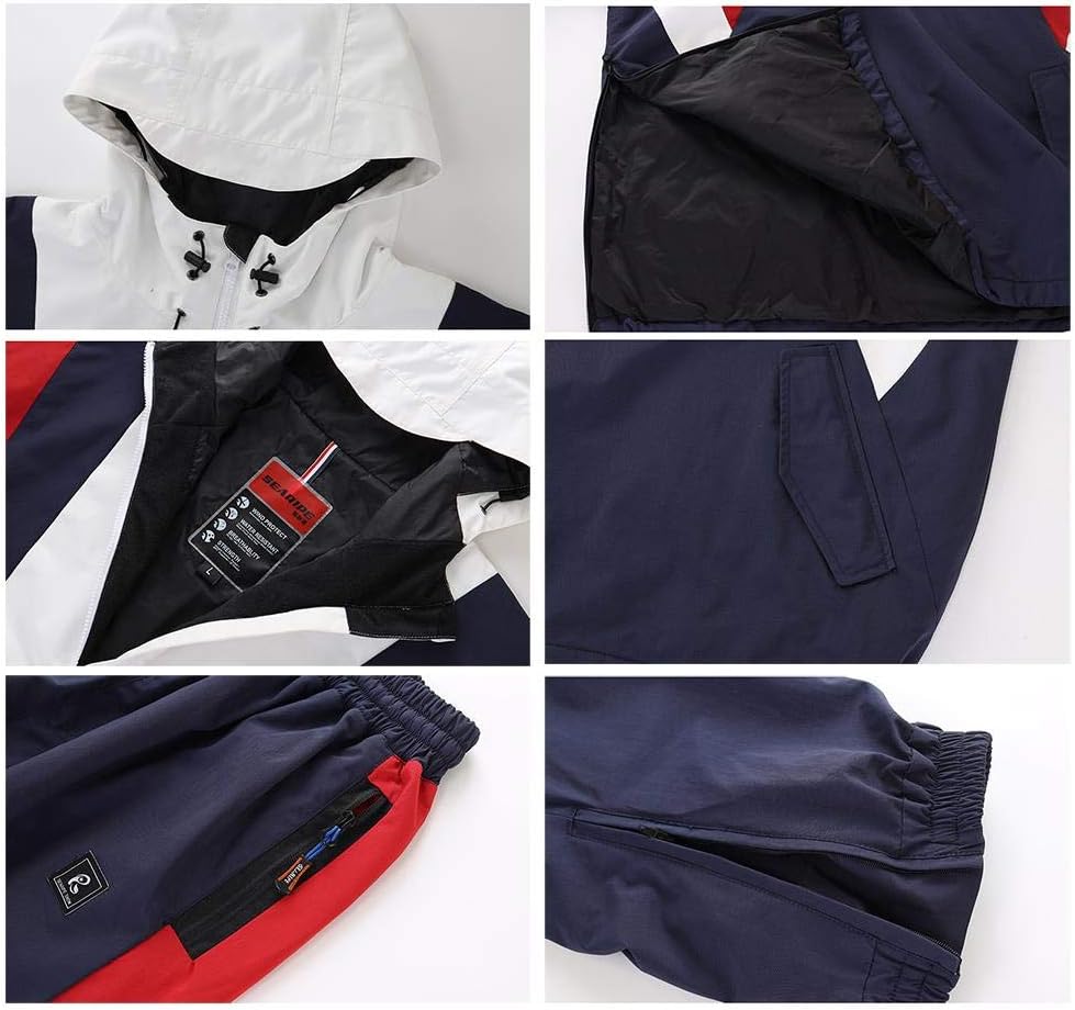 SEARIPE Women Ski Jacket and Pants Set Couples Windproof Ski Suits Mens Waterproof Two Piece Snowsuits for Winter Sports - Image 6