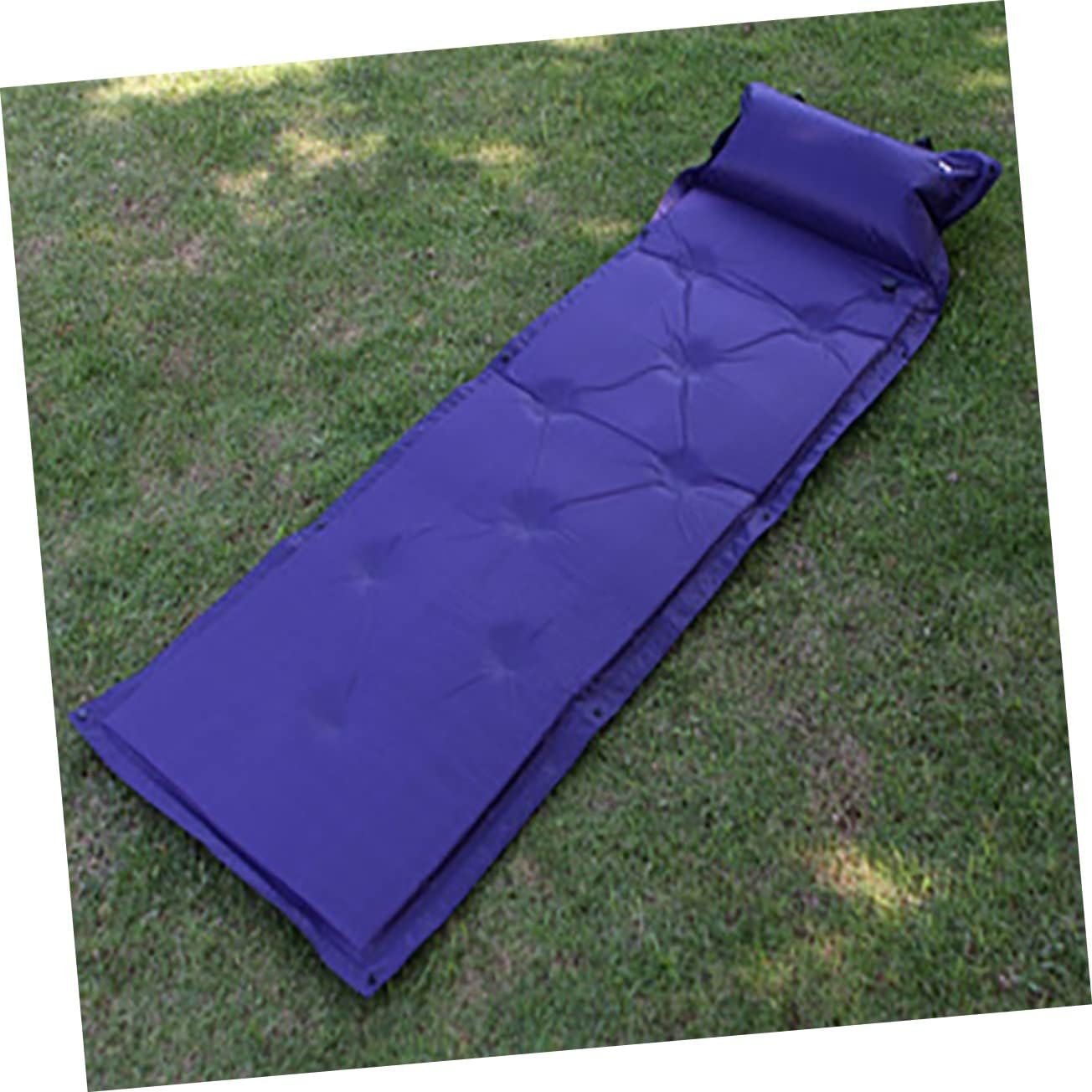 Inflatable Camping Mat with Integrated Pillow Portable and Convenient Sleeping Cushion for Hiking Backpacking and Outdoor Adventures Lightweight Design