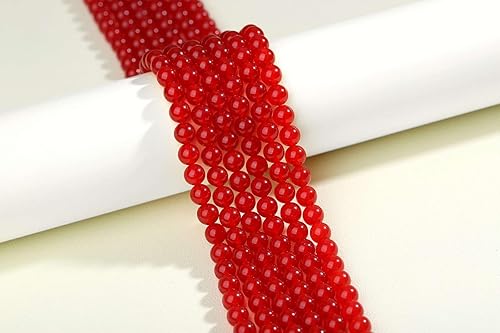 Miniatura 2 de LAIDANLA Cuentas de piedra natural de cornalina roja de 0.315 pulgadas (0.315 in), cuentas redondas sueltas de piedra preciosa para manualidades,