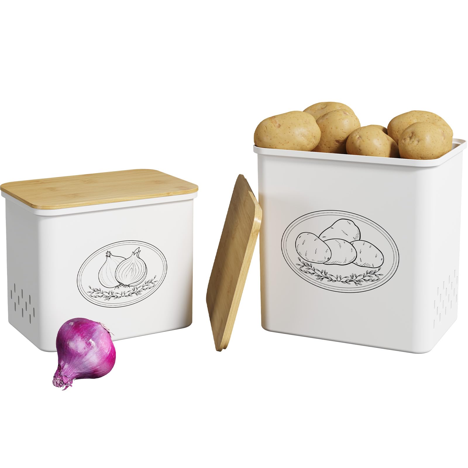Lifewit Plastic Potato and Onion Storage Bin