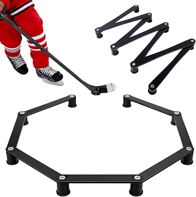 FiKOS Ultimate Hockey Stickhandling Trainer & Puck Control Aid - 7 Section Adjustable Pro Design โ Premium Off-Ice Training Equipment for Kids, Youth, Adults โ Portable, Durable All-Weather Skill Tool