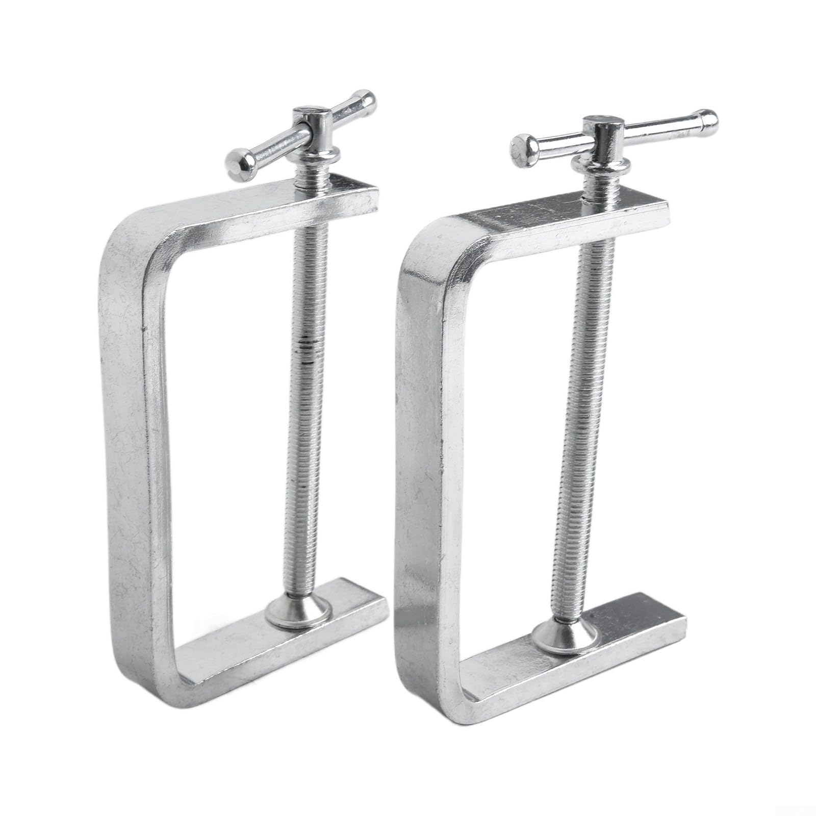 2 Pack Woodworking C-Clamp, 50-100mm Alloy Steel Heavy Duty G-Clamps with Wide Jaw Openings for Woodworking(0-100MM)