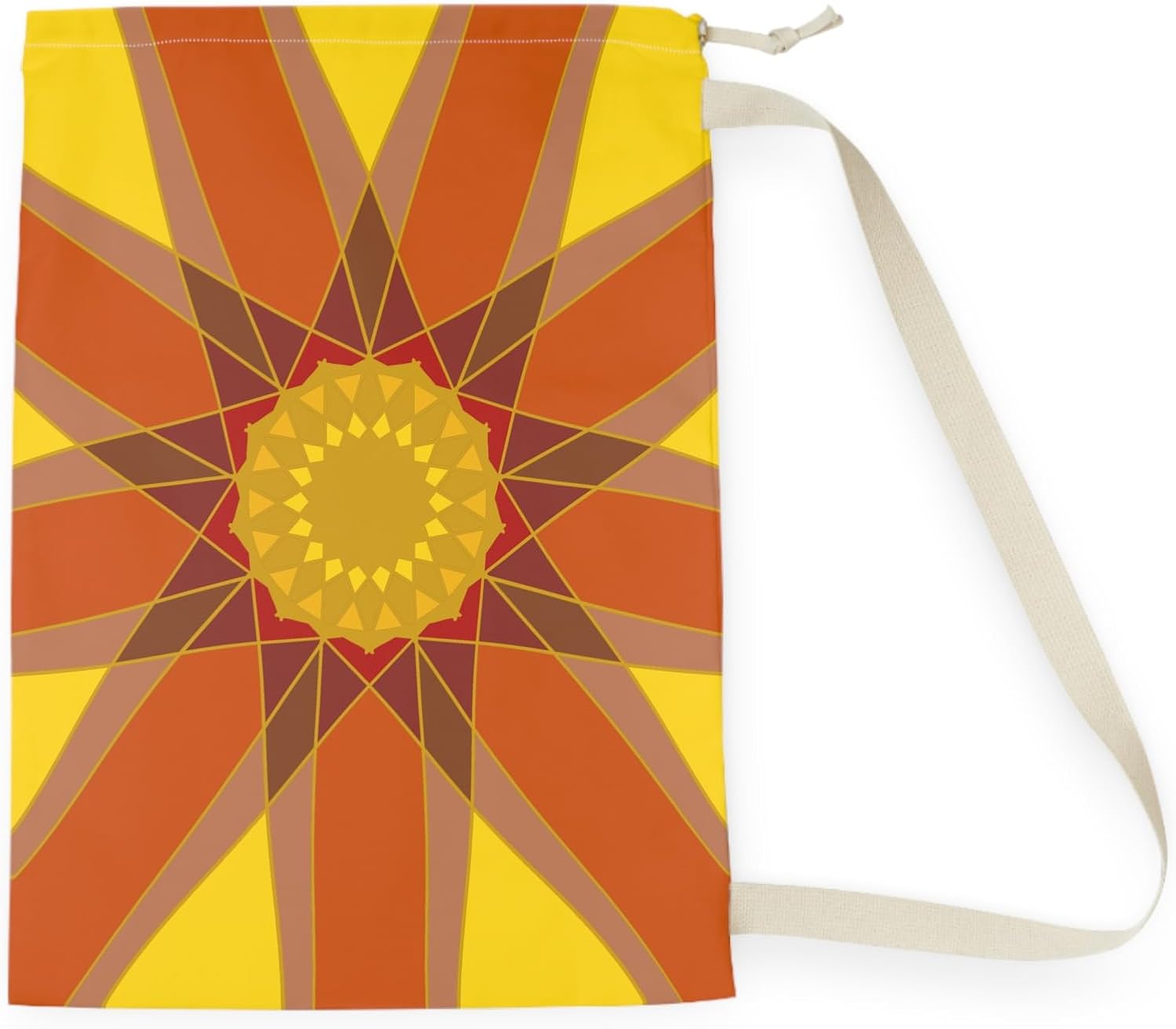 Vibrant Boho Laundry Bag Stylish Storage College Travel Design Tie-Dye Chic Colorful '1.uncommon.journey' Art Mitzisniftis