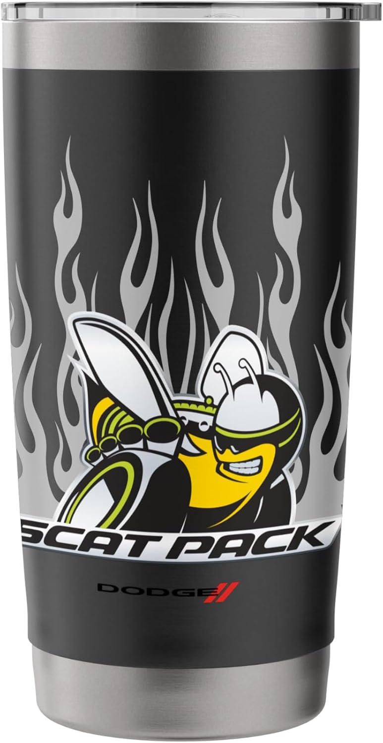 Dodge Scat Pack Flames Stainless Steel Insulated Tumbler