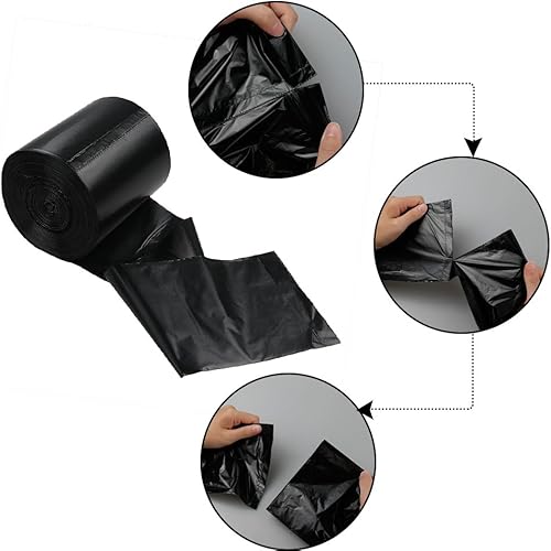 Miniatura 3 de Bolsa de basura grande de 18 galones, bolsas de basura negras para cocina, 95 unidades