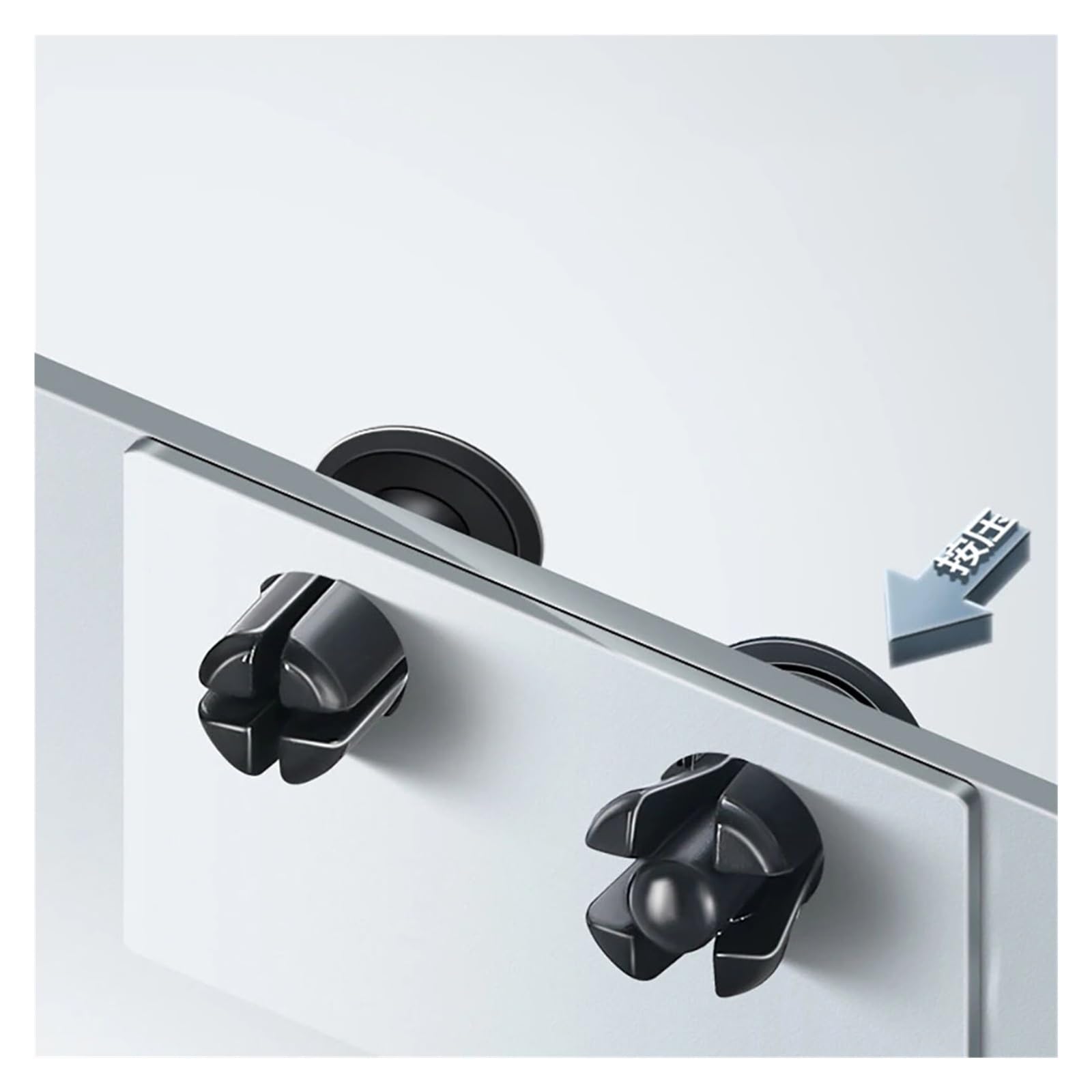 Plastikowy zacisk nitowy z nylonu, klamra nakrętką rozprężną typu R, plastikowe nity wciskane, dystans mocujący płytę główną(Black,R6080 100pcs)