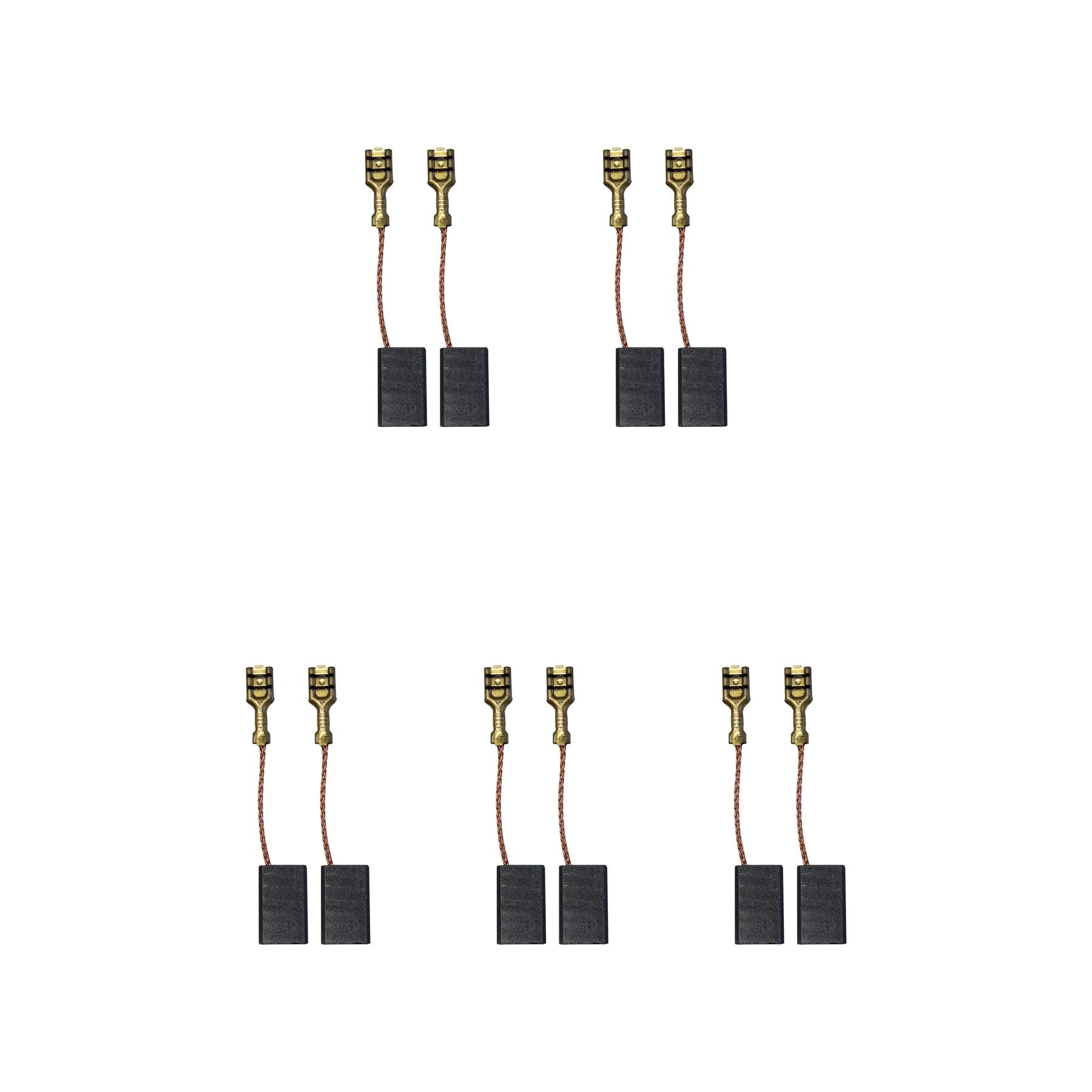 Charbon meuleuse Wsa 1700 lot de 5 paires de balais moteur pour réparation d'outillage