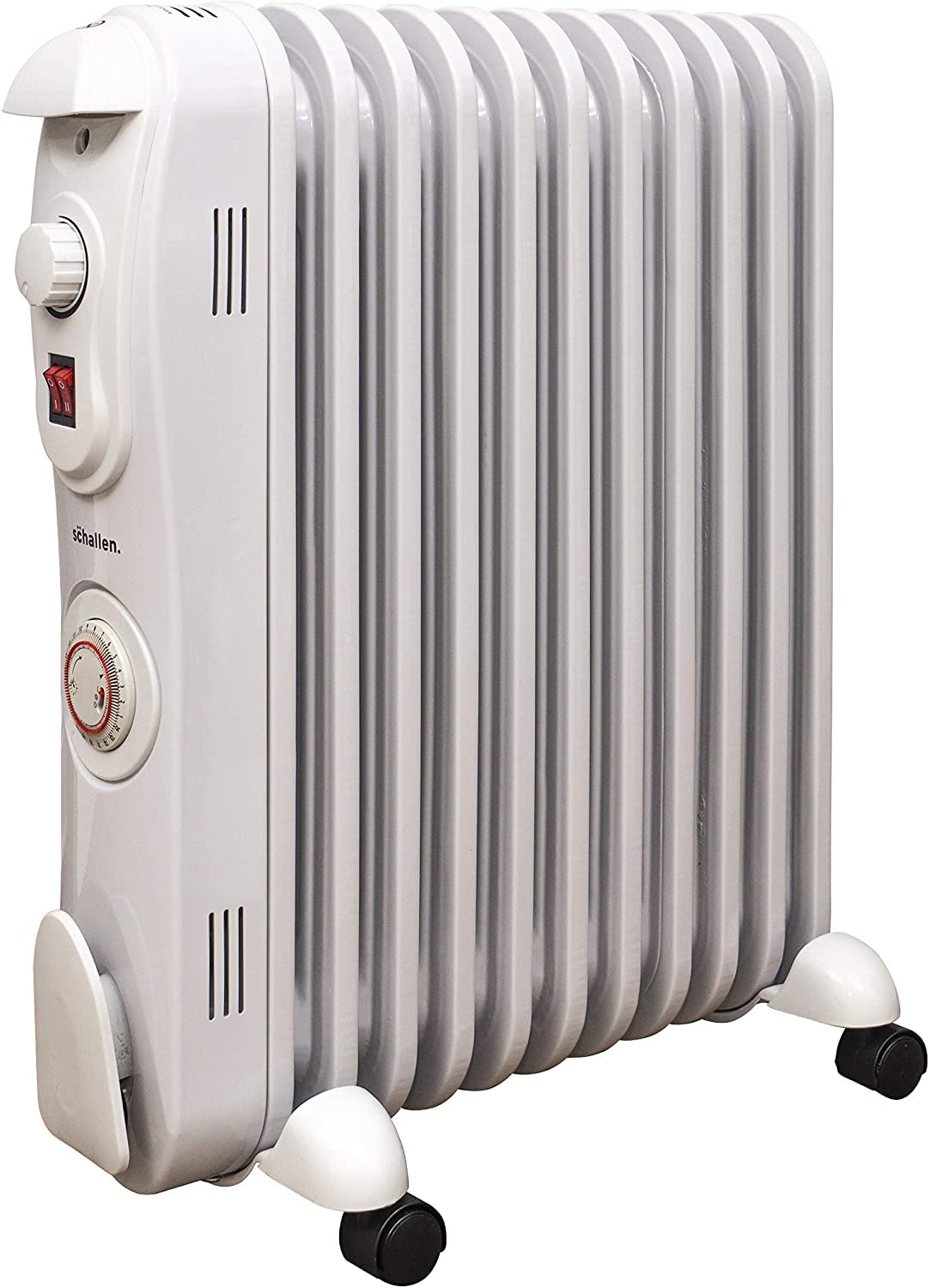 Motionperformance Essentials 2.5kW 11 Fin Oil Filled Radiator with  Adjustable Thermostat, 3 heat settings u0026 24 Hour Timer (White) :  Amazon.co.uk: Home u0026 Kitchen