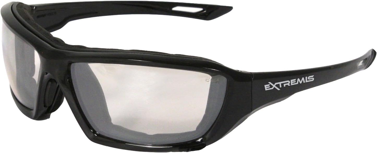 Radians XT1-91 Extremis Full Black Frame Safety Glasses with Indoor/Outdoor Anti-Fog Lens