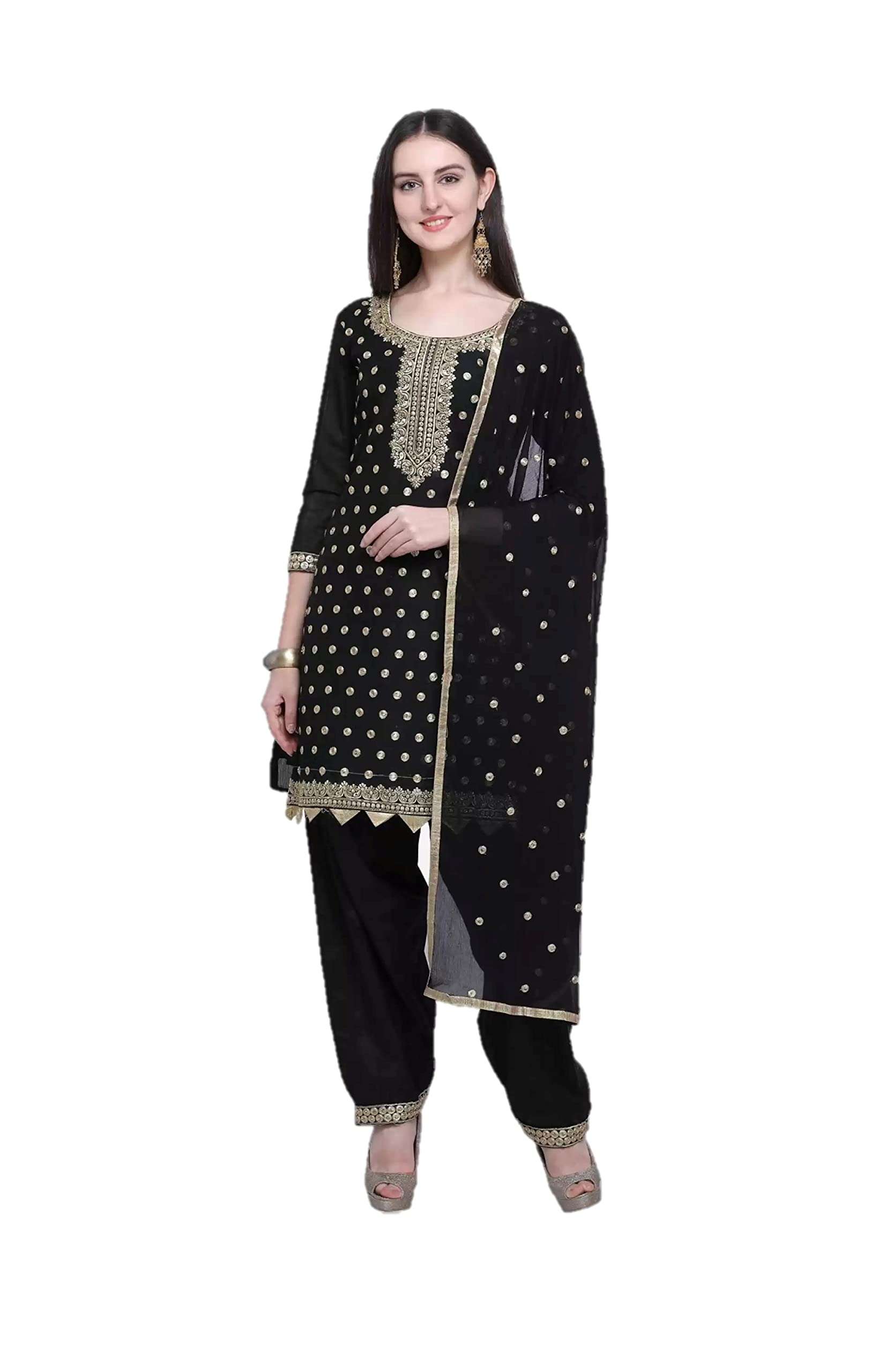 Salwar Kameez Anzug-Set für Damen, Übergröße, indisches Punjabi, Patiala, Partykleidung, bereit zum Tragen, Kleid für Damen