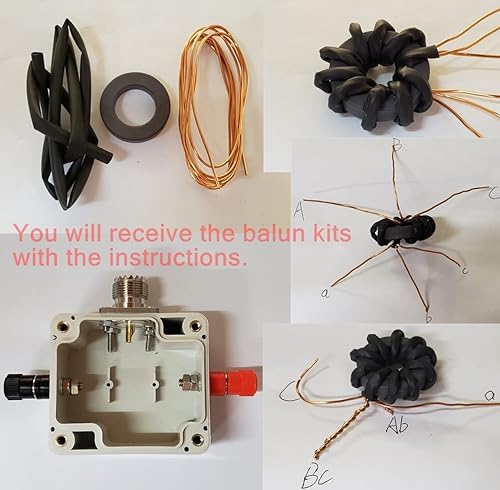 Miniatura 3 de Balun Unun Kits de bricolaje para antena de onda corta HAM Band1-30Mhz, equilibrio NXO-100