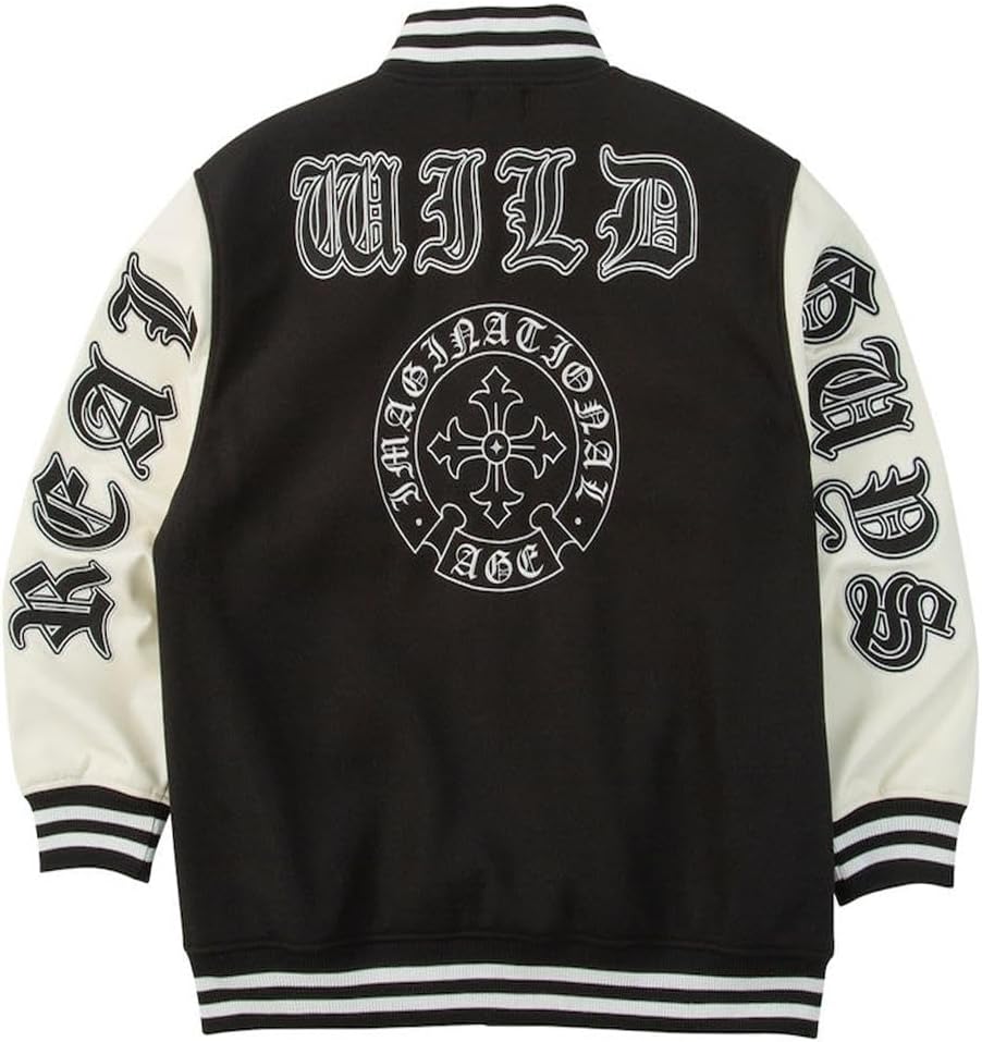 [MensNare] (メンズナーレ) in the attic メンズ 大きいサイズ フェイクメルトン&times;PUレザー スタジャン ジ