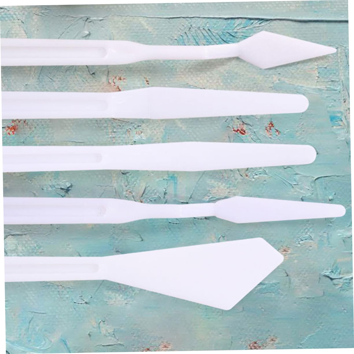 VILLCASE Painting Spatula Set Palette Knife Set Oil Acrylic Paintings Plastic Scrapers Art Tools