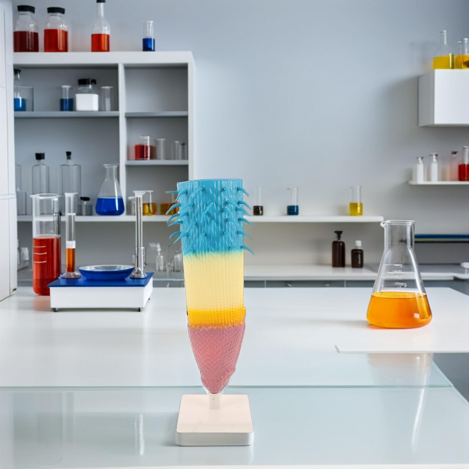 BESTonZON Sezione Radice Mais Realistico per Laboratori Biologia Strumento Didattico Precisione per Studio Anatomia Piante e Esperimenti Scolastici