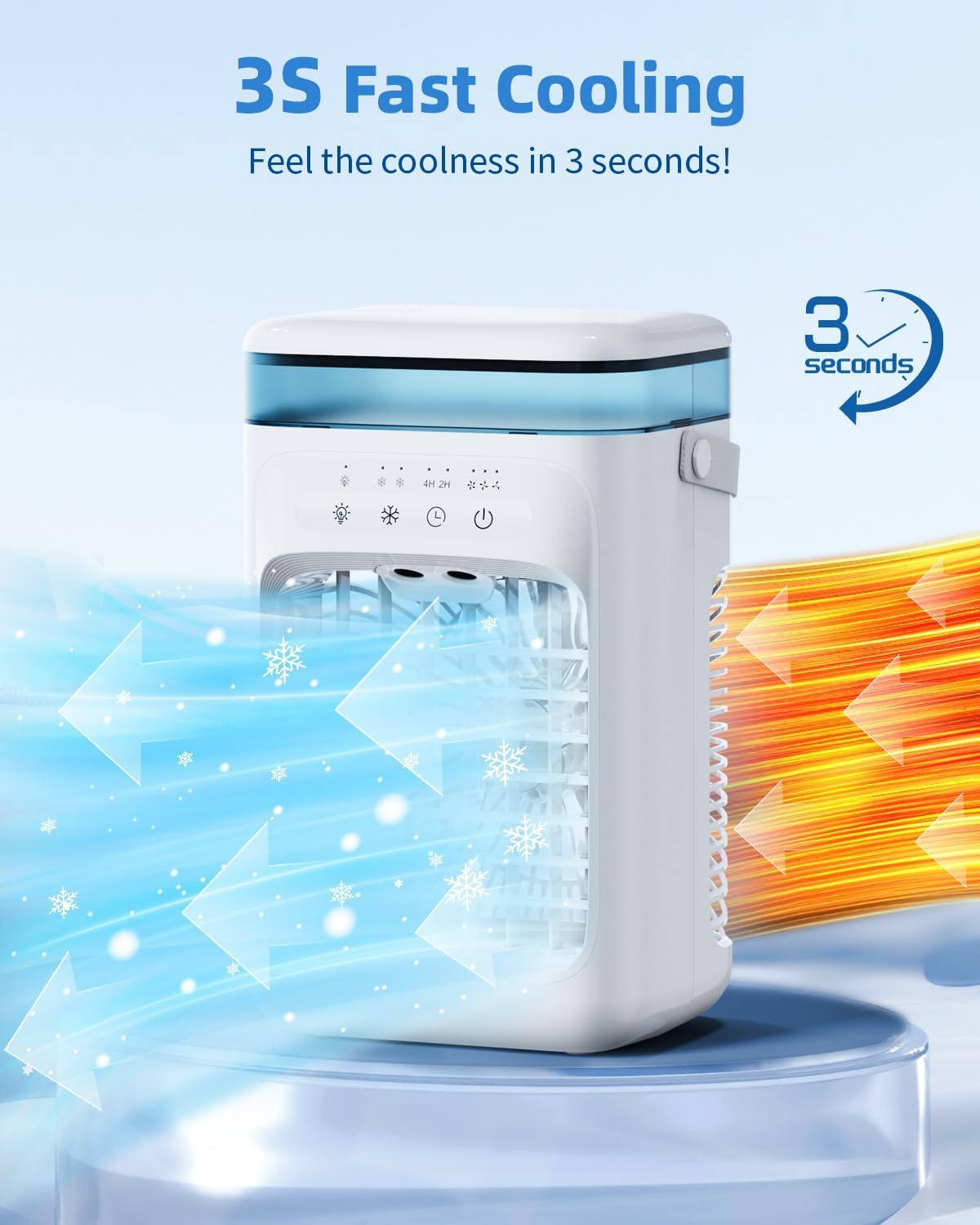 Climatizador portátil mini enfriador de aire con refrigeración por agua