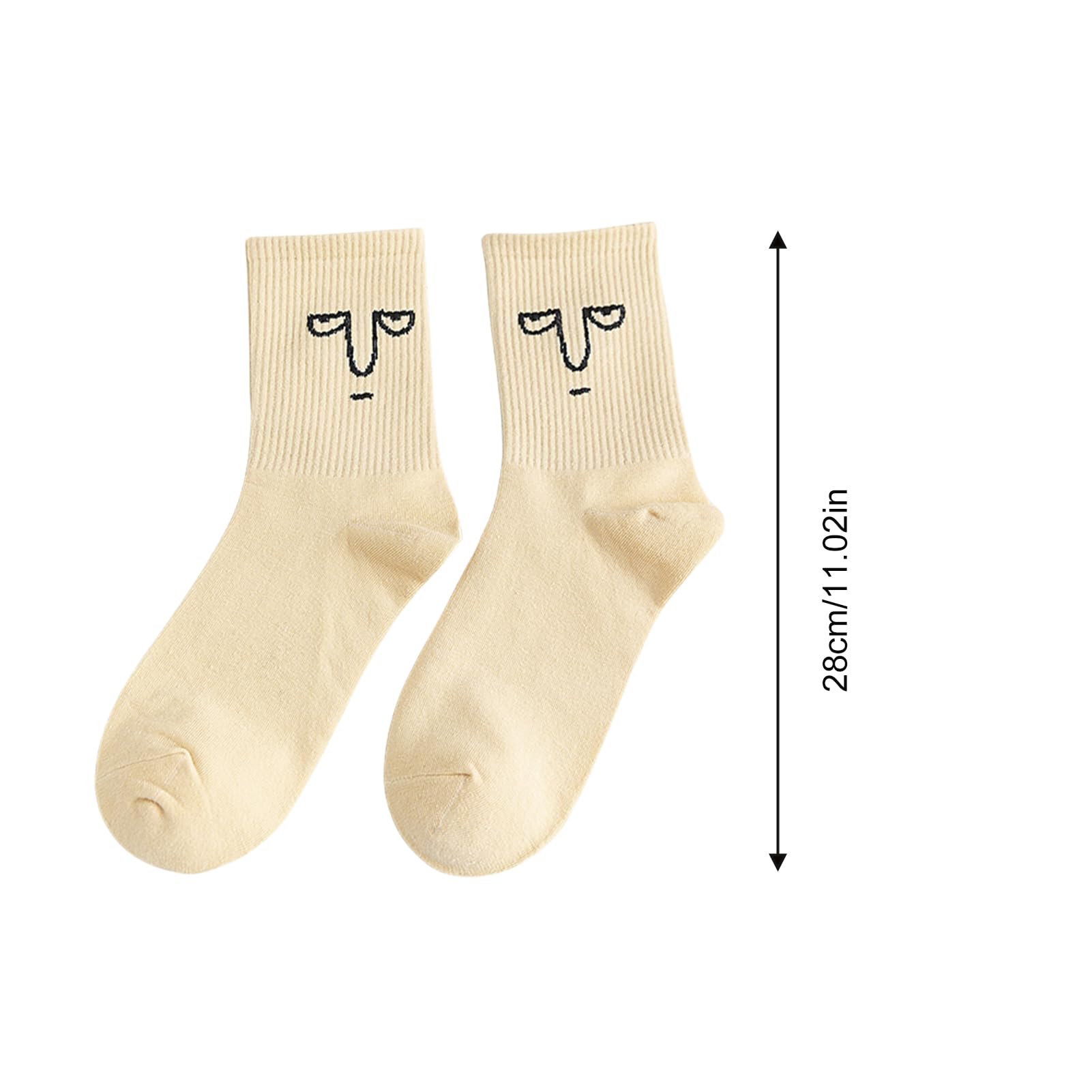 10 paia di calzini divertenti alla caviglia, delicati sulla pelle, calzini lunghi divertenti per uomini e donne, calzini casual divertenti con fantasia, unisex