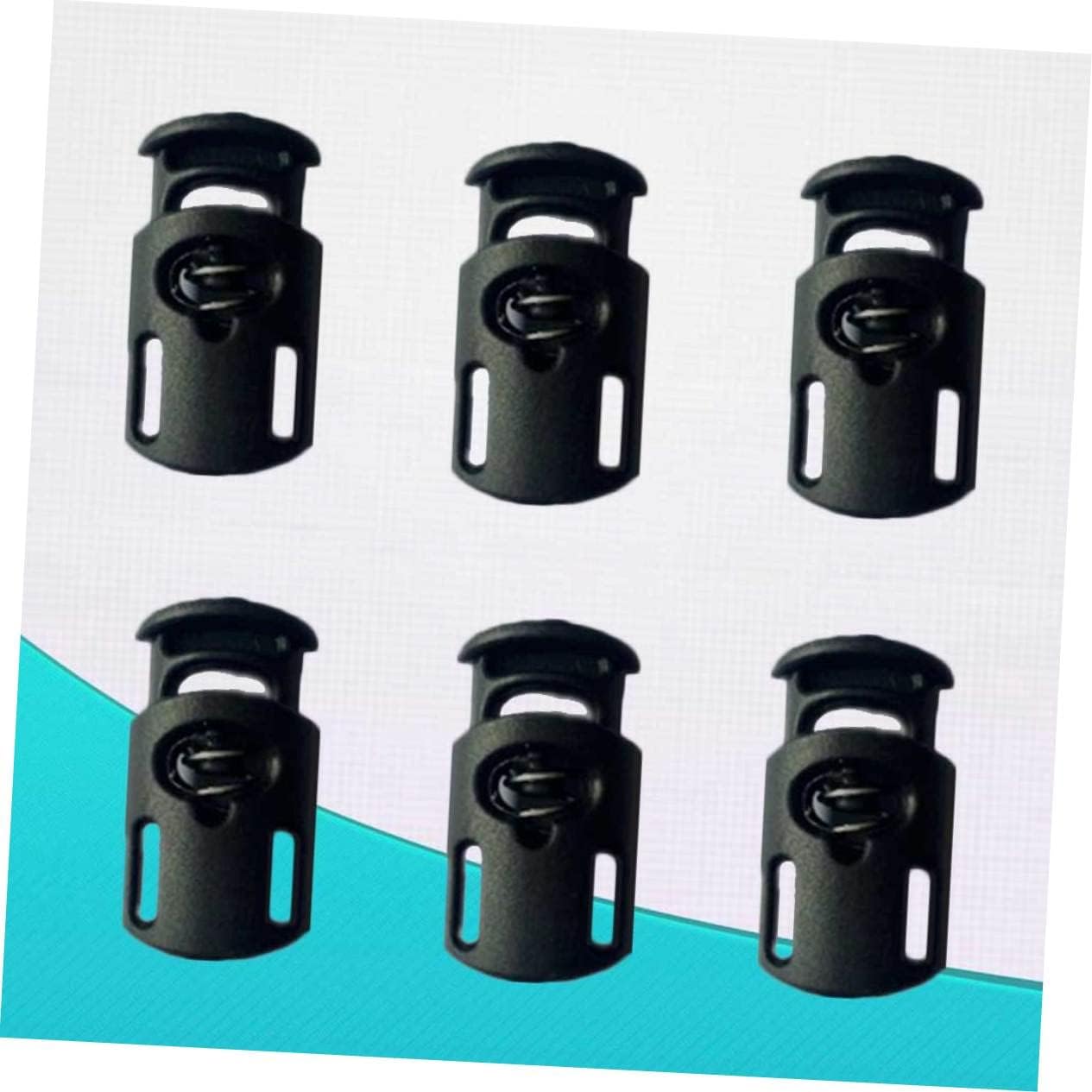 200 Pcs Black Plastic Cord Locks for Drawstring Cord