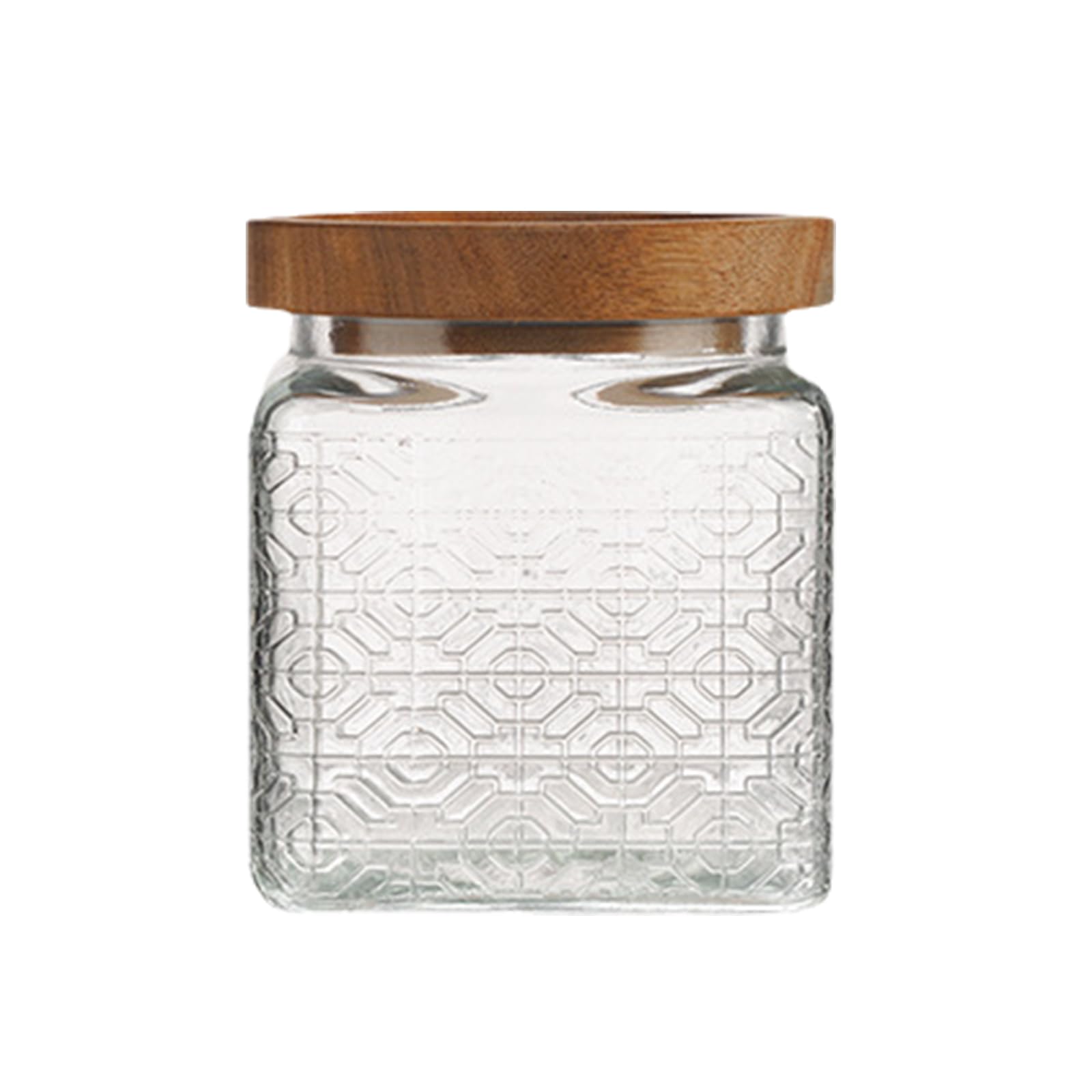 YROHGKPN Practical Glass Storage Solution Canister Space Saving Glass Storage Canister for Snacks Grains and Bathroom Essential Home Organization Jar