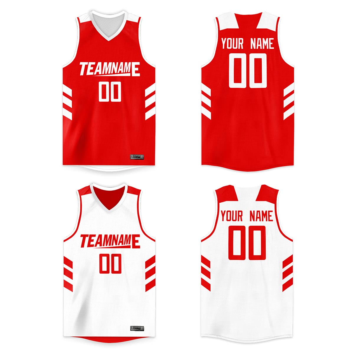 BaililaiCustom Basketball Jersey Reversible Printed Name Number Athletic Blank Team Uniform for Men/Youth