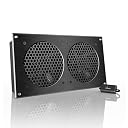 AC Infinity AIRPLATE S7, Quiet Cooling Fan System 12" with Speed Control, for Home Theater AV Cabinets gallery image