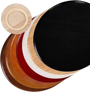 Rotating Disc Grazing Plate, Silent Swivel Base, Smooth Rotation Kitchen Turntable for Cheese Boards, Pantry, Fridge, Countertop(Crabapple Color,90cm(36in))
