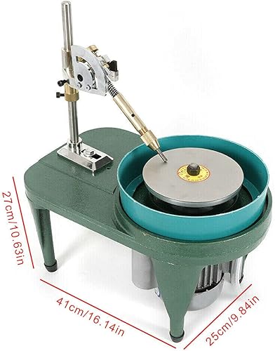 Miniatura 2 de Amoladora plana de piedras preciosas Máquina de facetado de gemas Máquina pulidora de piedras Pulidora de rocas Pulidor de ángulo de joya