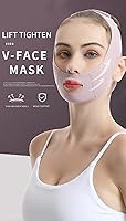 Vista 4 de Serena.H New Beauty - Máscara para dormir con forma de V, reutilizable en forma de V, máscara facial en forma de V, máscara de elevación de línea