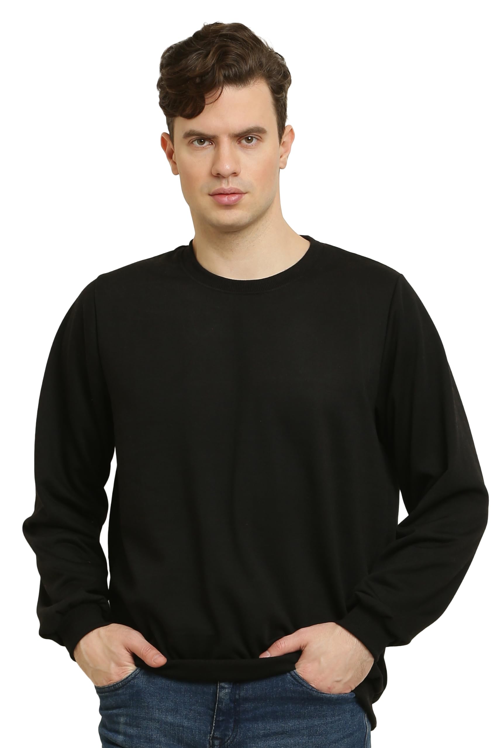 Elegance Men Sweatshirts || Full Sleeves Round Neck Sweatshirts || 3XL to 10XL || Plus Size || (11 Colours)-picture-10
