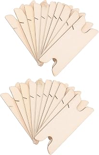 Wooden Weaving Craft Shuttle 20pcs for DIY Enthusiasts Hand Loom