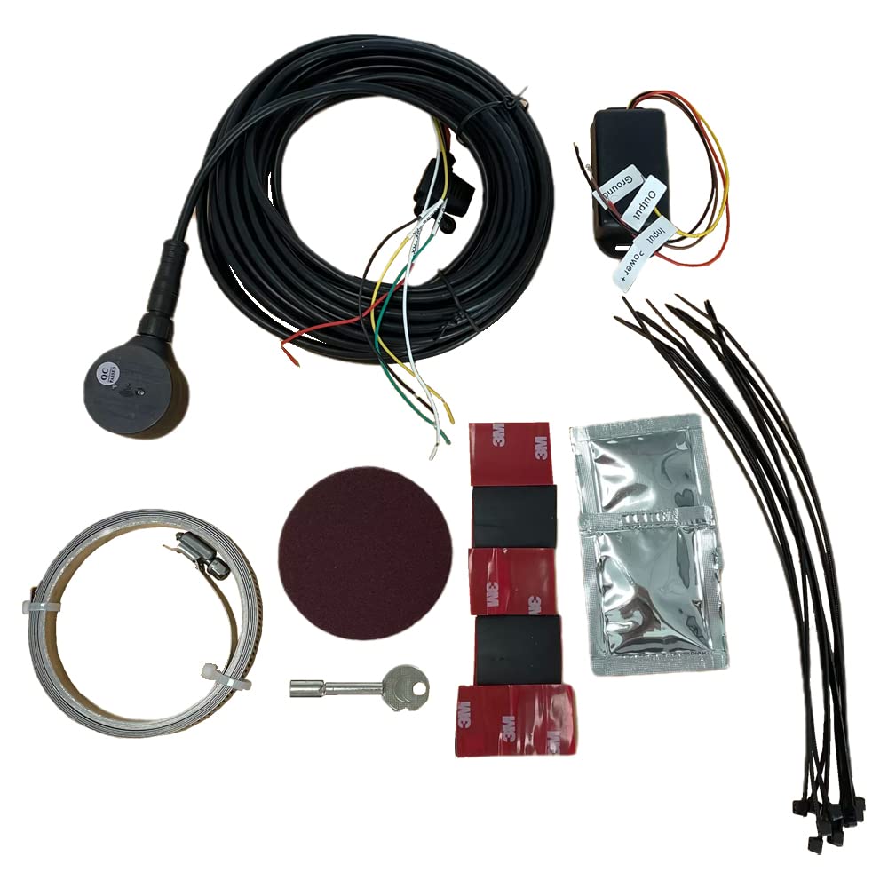 ELING Sensor de nivel de combustible ultrasónico Sistema de monitoreo de combustible sin contacto Medidor de ohmios para motor de camión de automóvil Detección de nivel diesel