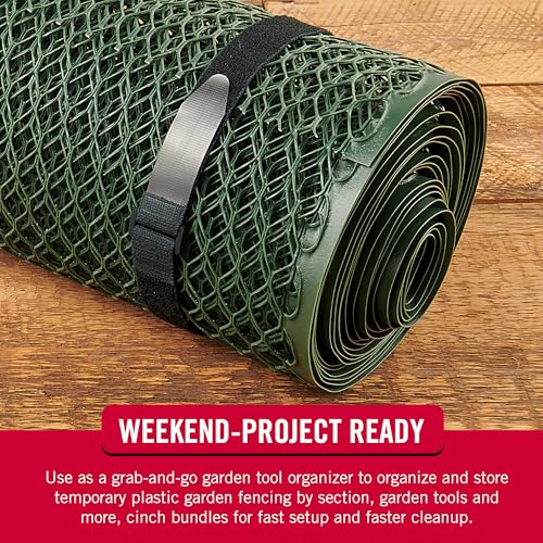 VELCRO Brand Elastic Cinch Straps with Buckle, 30in x 1in, Black, 4 Pack - image 5