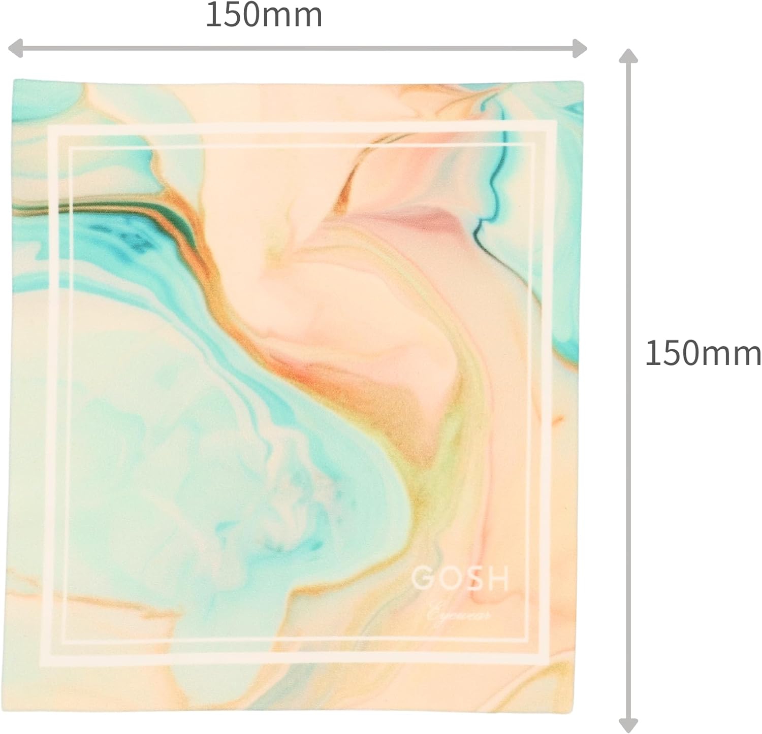 [GOSH] メガネケース (Yellow) 三角形 スリム たためる おしゃれ メガネ拭きセット 黄色 軽量 女性用 眼鏡 サングラス 老眼鏡 かわいい 眼鏡入れ