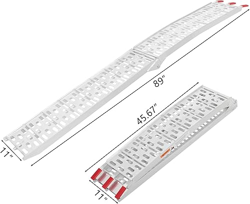 Miniatura 2 de TRIBLE SIX 2 rampas de carga plegables de 7.5 pies, rampas de carga plegables de 1500 libras de capacidad para