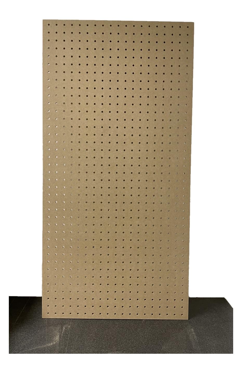 Wall Mounted MDF Peg Board - Size - 1000mm x 500mm - 6mm Holes - Great as Tool Organiser - To be used with Wooden Dowels 6mm not included with item