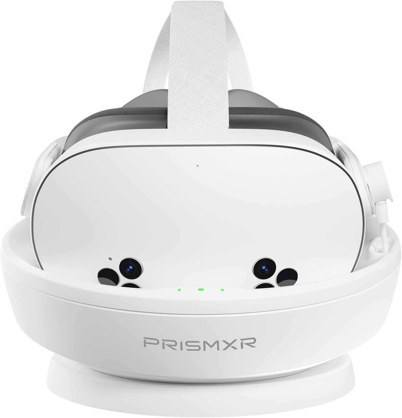 PRISMXR Charging Dock Compatible with Meta Quest 3S | Fast Charging Station with 2 Controllers Rechargeable Batteries (Without Charger & Passthrough - Carina D1S Lite)