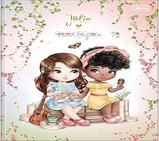 Kit de Cadernos Brochurão, Tilibra, Capa Dura, Jolie, 80 Folhas, Pacote com 5, Sortida