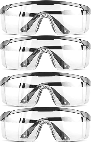 Safety GlassesClear Anti-Fog Goggles Over-Spec Glasses Pr...