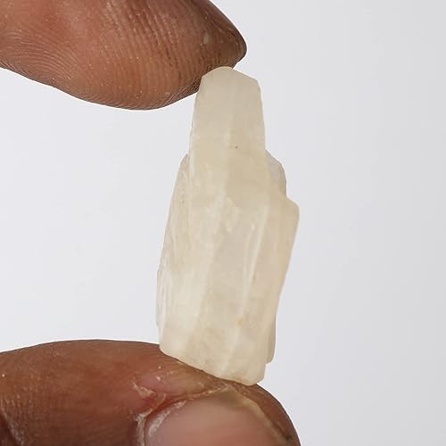 Miniatura 2 de GEMHUB Piedra lunar natural áspera de 32.30 quilates, piedra lunar suelta blanca, M, Gema, piedra lunar de sri lanka