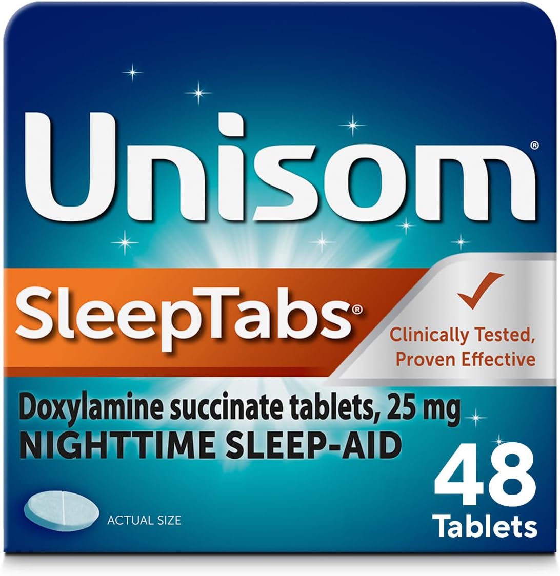 Unisom SleepTabs, Nighttime Sleep-aid, Doxylamine Succinate, 48 Tablets