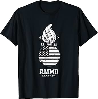 Amazon | IYAAYAS Ammo USAフラッグ 7月4日 シャツ Tシャツ | T