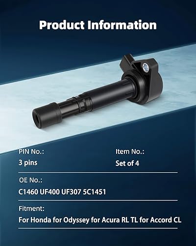 Vista 1954 de ECCPP Bobinas de encendido portátiles de repuesto para automóvil compatibles con Infiniti I30/para Nissan Maxima 3.0L V6 2000-2001 Reemplazo